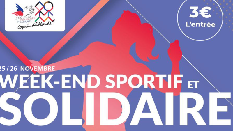 Week-end sportif et solidaire : rdv les 25 et 26 novembre !